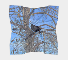 Load image into Gallery viewer, 'Autumn Tree' Silk Square Scarf