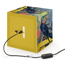 Load image into Gallery viewer, 'Gold Range Raven' Cube Lamp