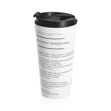 Load image into Gallery viewer, 'Raven Wisdom #1" Stainless Steel Travel Mug