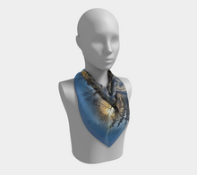 Load image into Gallery viewer, 'Winter Light' Silk Square Scarf