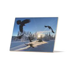 Load image into Gallery viewer, 'Ballet in Blue' Ceramic Art Tile