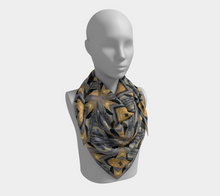 Load image into Gallery viewer, 'Fire & Ice 2' Silk Square Scarf