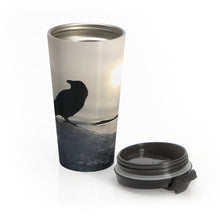 Load image into Gallery viewer, 'Land of Ravens, Gold and Diamonds' Stainless Steel Travel Mug