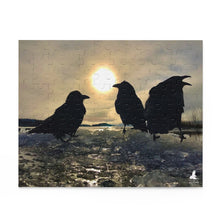 Load image into Gallery viewer, 'Ravens on Ice' Jigsaw Puzzle (120, 252, 500-Piece)