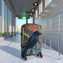 Load image into Gallery viewer, 'Gold Range Raven' Suitcase