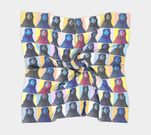 Load image into Gallery viewer, 'Warhol Ravens' Silk Square Scarf