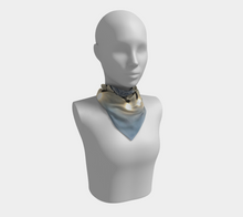 Load image into Gallery viewer, 'Icy Sky' Silk Square Scarf