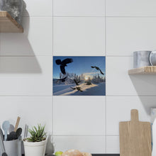 Load image into Gallery viewer, 'Ballet in Blue' Ceramic Art Tile