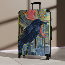 Load image into Gallery viewer, 'Gold Range Raven' Suitcase