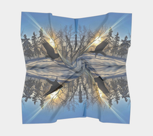 Load image into Gallery viewer, 'Winter Light' Silk Square Scarf