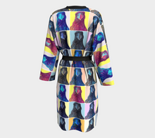 Load image into Gallery viewer, 'Warhol Ravens' Peachskin Peignoir