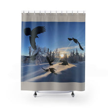 Load image into Gallery viewer, &#39;Ballet in Blue&#39; Shower Curtain
