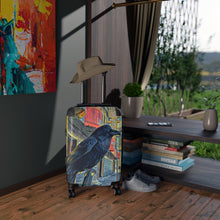 Load image into Gallery viewer, 'Gold Range Raven' Suitcase