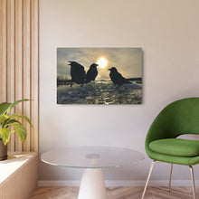 Load image into Gallery viewer, 'Ravens on Ice' Metal Print