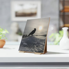 Load image into Gallery viewer, 'Land of Ravens, Gold and Diamonds' Ceramic Art Tile