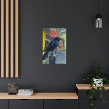 Load image into Gallery viewer, 'Gold Range Raven' Metal Print