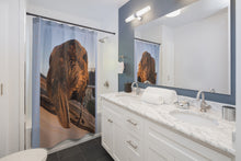 Load image into Gallery viewer, 'Fledgling Portrait #1' Shower Curtain