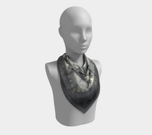 Load image into Gallery viewer, 'Silver Light I' Silk Square Scarf