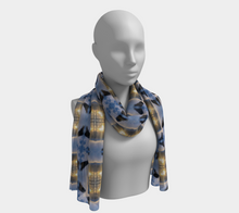 Load image into Gallery viewer, 'Tranquility' Silk Long Scarf