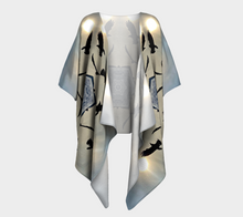 Load image into Gallery viewer, 'Icy Sky' Silk Draped Kimono
