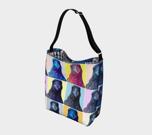 Load image into Gallery viewer, 'Warhol Ravens' Stretchy Day Tote