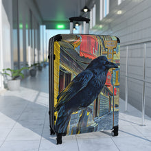 Load image into Gallery viewer, 'Gold Range Raven' Suitcase