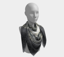 Load image into Gallery viewer, 'Silver Light I' Silk Square Scarf