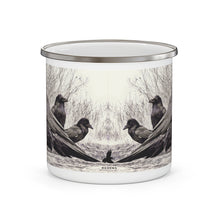 Load image into Gallery viewer, 'Four Ravens' Enamel Camping Mug