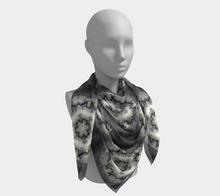 Load image into Gallery viewer, 'Silver Light II' Silk Square Scarf