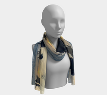Load image into Gallery viewer, 'Watchers' Silk Long Scarf