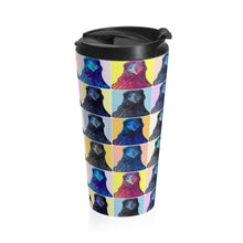 Load image into Gallery viewer, 'Warhol Ravens' Stainless Steel Travel Mug