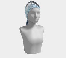 Load image into Gallery viewer, 'Snowy Raven' Silk Long Scarf
