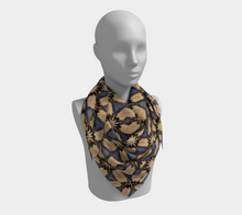 Load image into Gallery viewer, 'Raven Crown' Silk Square Scarf