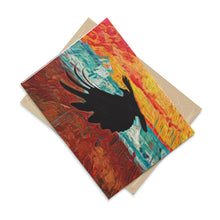 Load image into Gallery viewer, 'Ice Road Raven' Ceramic Art Tile