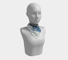 Load image into Gallery viewer, 'Snowy Raven' Silk Square Scarf