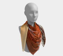 Load image into Gallery viewer, 'Scruffy Fledgling' Silk Square Scarf