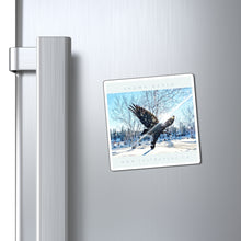 Load image into Gallery viewer, 'Snowy Raven' Magnet