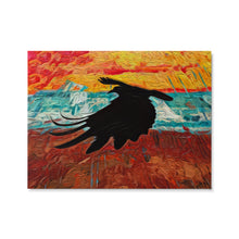 Load image into Gallery viewer, 'Ice Road Raven' Ceramic Art Tile
