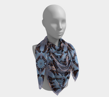 Load image into Gallery viewer, 'Family Gathering' Silk Square Scarf