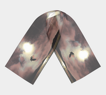 Load image into Gallery viewer, 'Moody Skies' Silk Long Scarf