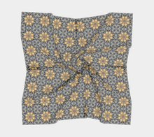 Load image into Gallery viewer, 'Fire & Ice I' Silk Square Scarf