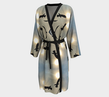 Load image into Gallery viewer, 'Icy Sky' Silk Peignoir