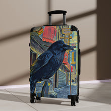 Load image into Gallery viewer, 'Gold Range Raven' Suitcase