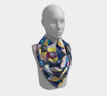 Load image into Gallery viewer, 'Warhol Ravens' Silk Square Scarf