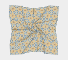 Load image into Gallery viewer, 'Sunburst Ravens' Silk Square Scarf