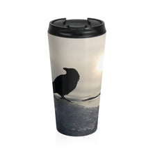 Load image into Gallery viewer, 'Land of Ravens, Gold and Diamonds' Stainless Steel Travel Mug