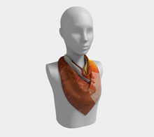 Load image into Gallery viewer, 'Scruffy Fledgling' Silk Square Scarf