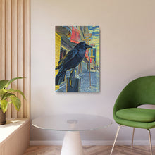 Load image into Gallery viewer, 'Gold Range Raven' Metal Print