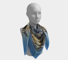 Load image into Gallery viewer, 'Winter Light' Silk Square Scarf