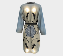 Load image into Gallery viewer, 'Icy Sky' Silk Peignoir